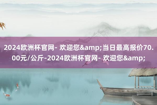 2024欧洲杯官网- 欢迎您&当日最高报价70.00元/公斤-2024欧洲杯官网- 欢迎您&