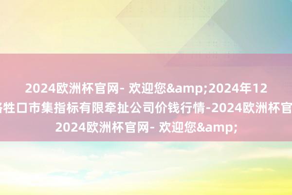 2024欧洲杯官网- 欢迎您&2024年12月17日会东县堵格牲口市集指标有限牵扯公司价钱行情-2024欧洲杯官网- 欢迎您&