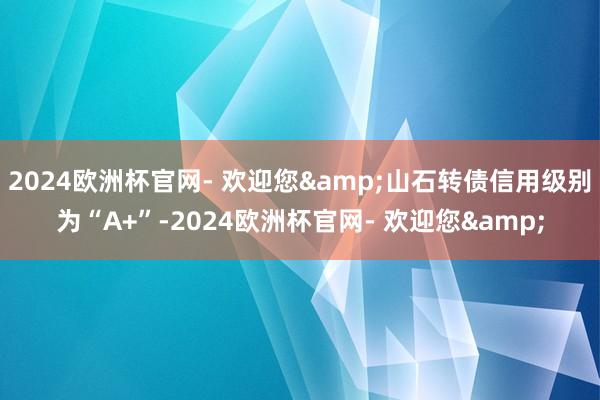 2024欧洲杯官网- 欢迎您&山石转债信用级别为“A+”-2024欧洲杯官网- 欢迎您&