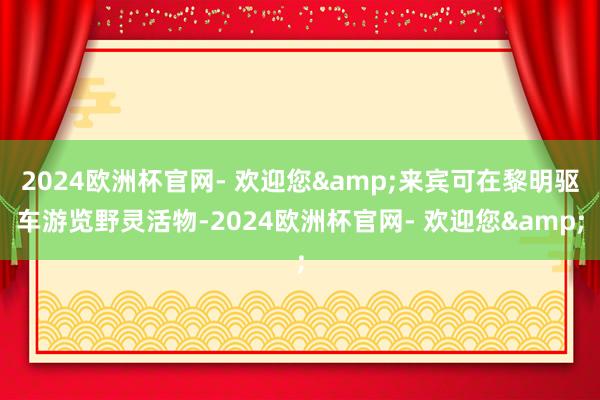 2024欧洲杯官网- 欢迎您&来宾可在黎明驱车游览野灵活物-2024欧洲杯官网- 欢迎您&